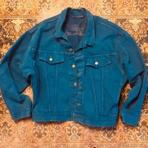 Levi's Men's Denim Trucker Jacket in Vivid Teal